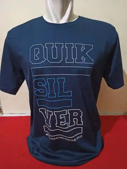 Kaos Quiksilver Biru Simple Premium Murah Lazada Indonesia