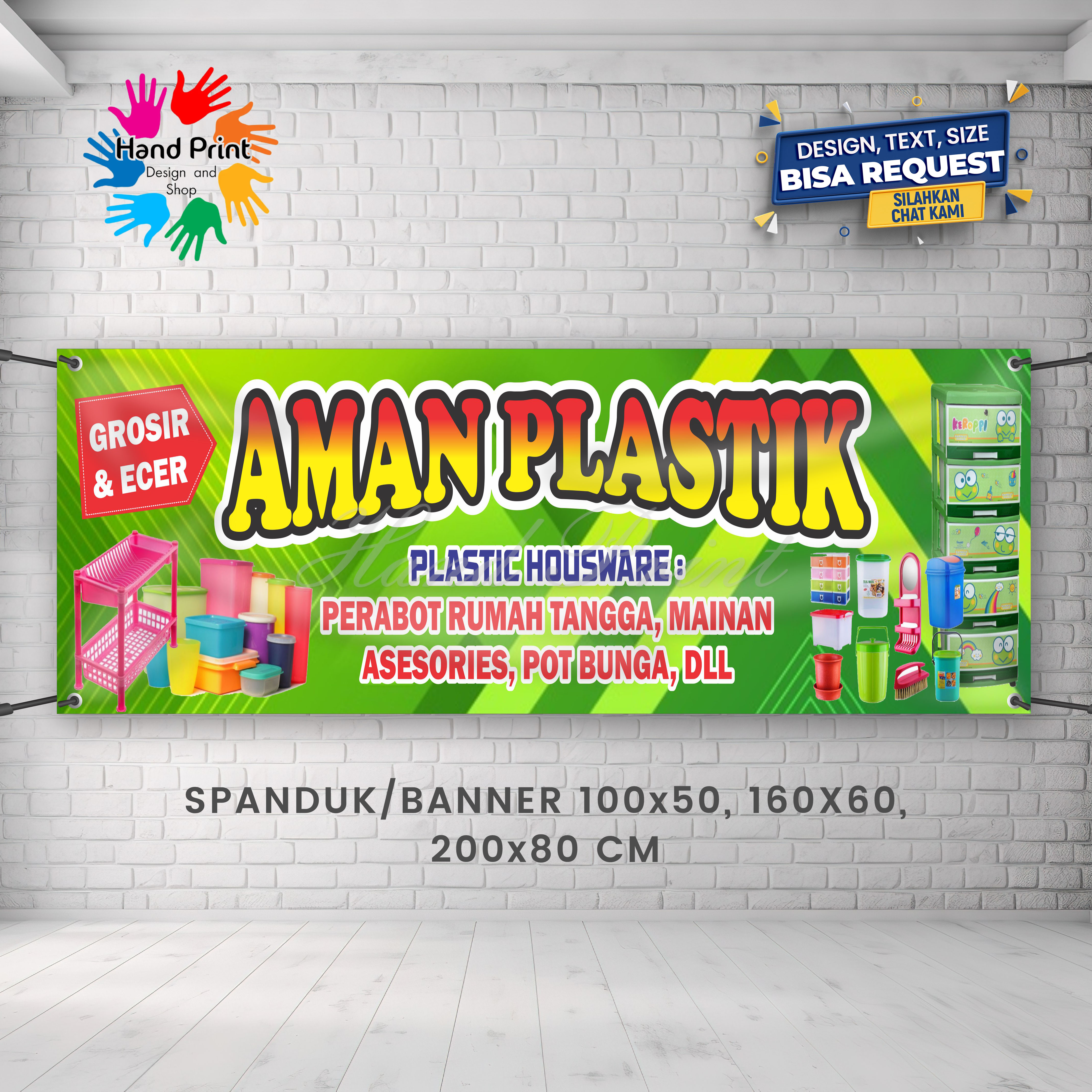 Spanduk Banner MMT Toko Sembako Toko Plastik Warung Serba Guna Toko ...