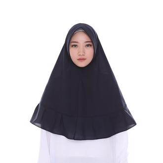 (Belilah Hijab) Hijab Khimar Rempel - Jilbab / Hijab KHIMAR PET - Kerudung -Jumbo Syari - Kmhimar wolfis-hijab terbaru 2019 - Set syari polos