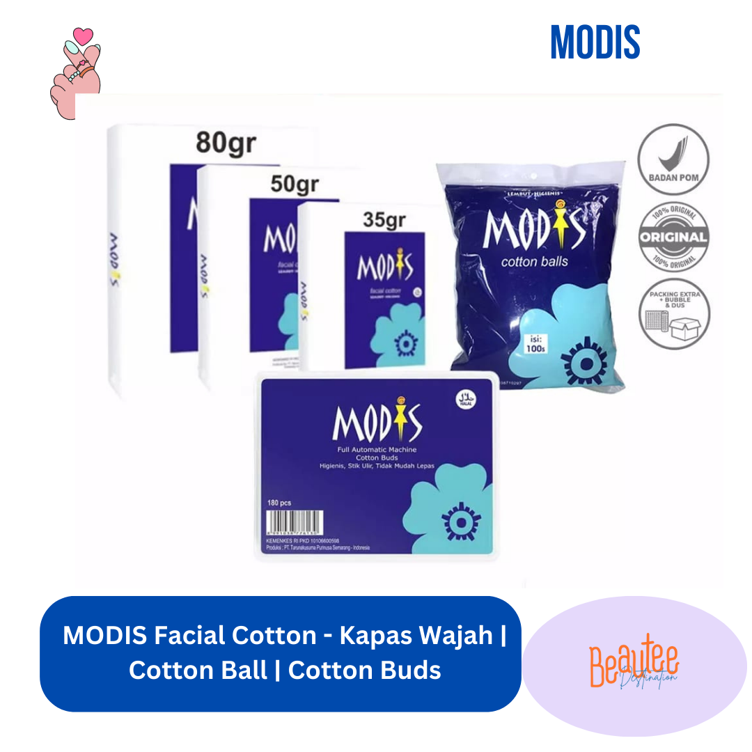MODIS Facial Cotton - Kapas Wajah | Cotton Ball | Cotton Buds | Lazada ...