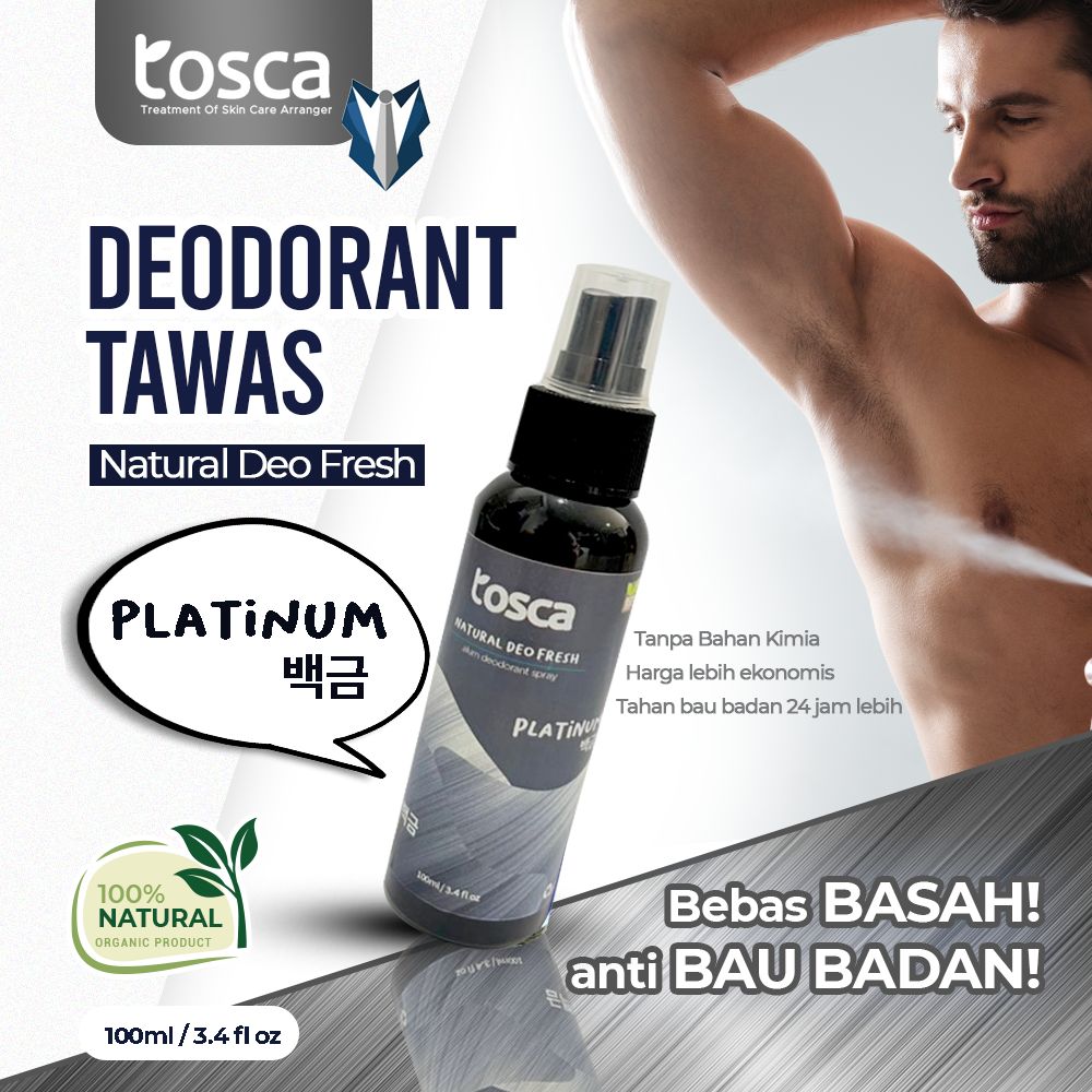 Deodorant Tawas Spray untuk Pria Bebas Bau Mencegah Ketiak Basah Deo