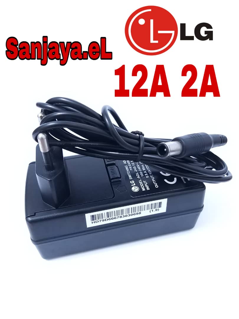 Adaptor LG 12V 2A untuk TV dan Monitor LCD LED LG Flatron 22MN42A ...