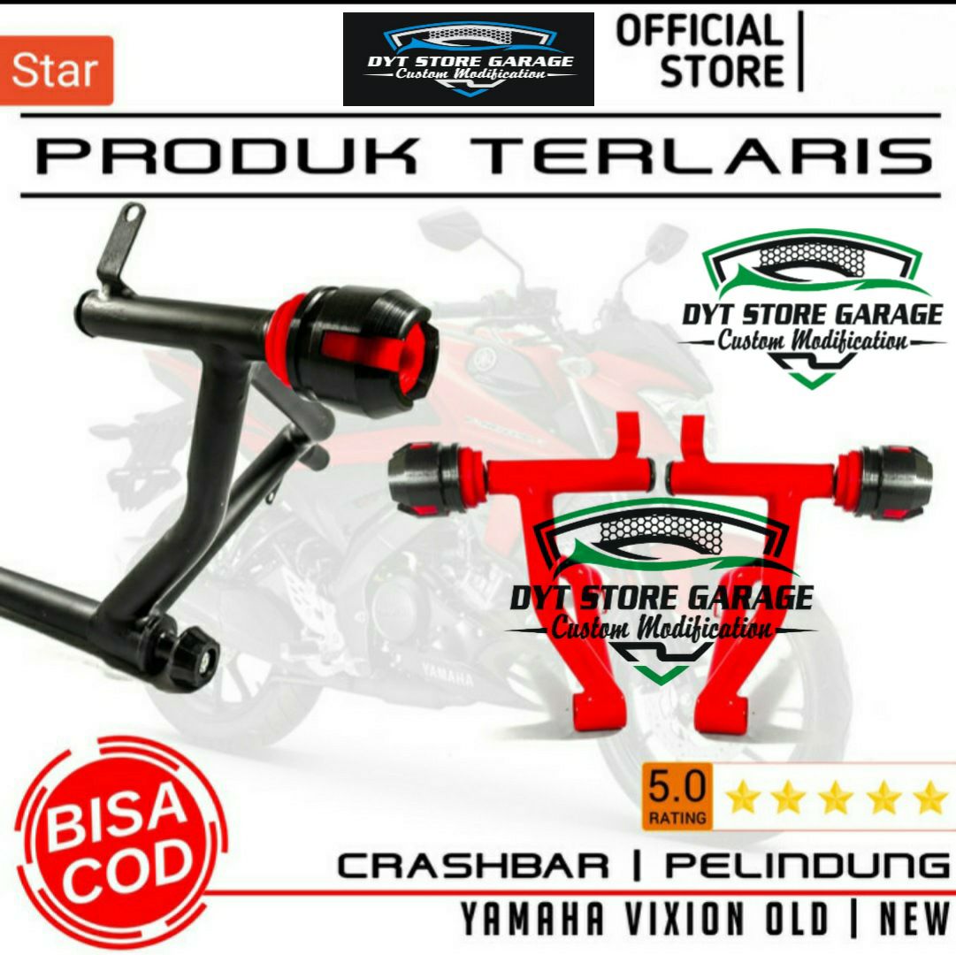 Tubular Crashbar Vixion Pelindung Body Vixion Engine Guard OLD NEW Vixion Lazada Indonesia