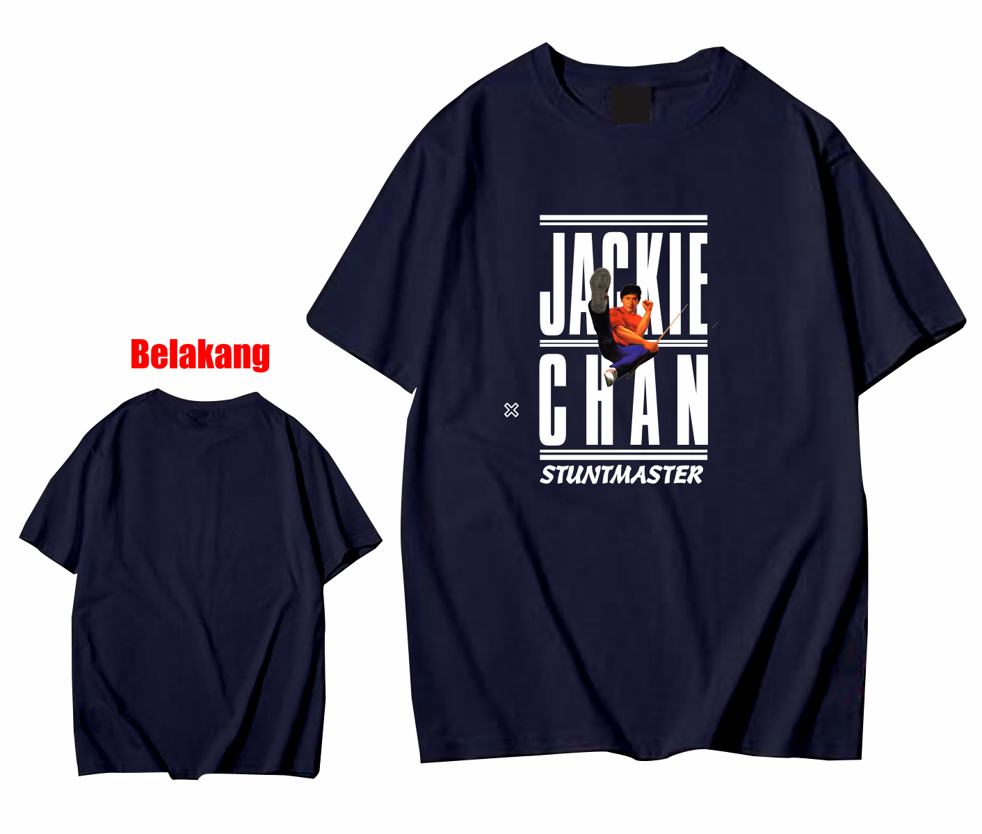 Kaos Aesthetic JACKIE CHAN Kaos Aesthetic Tshirt Pria Wanita