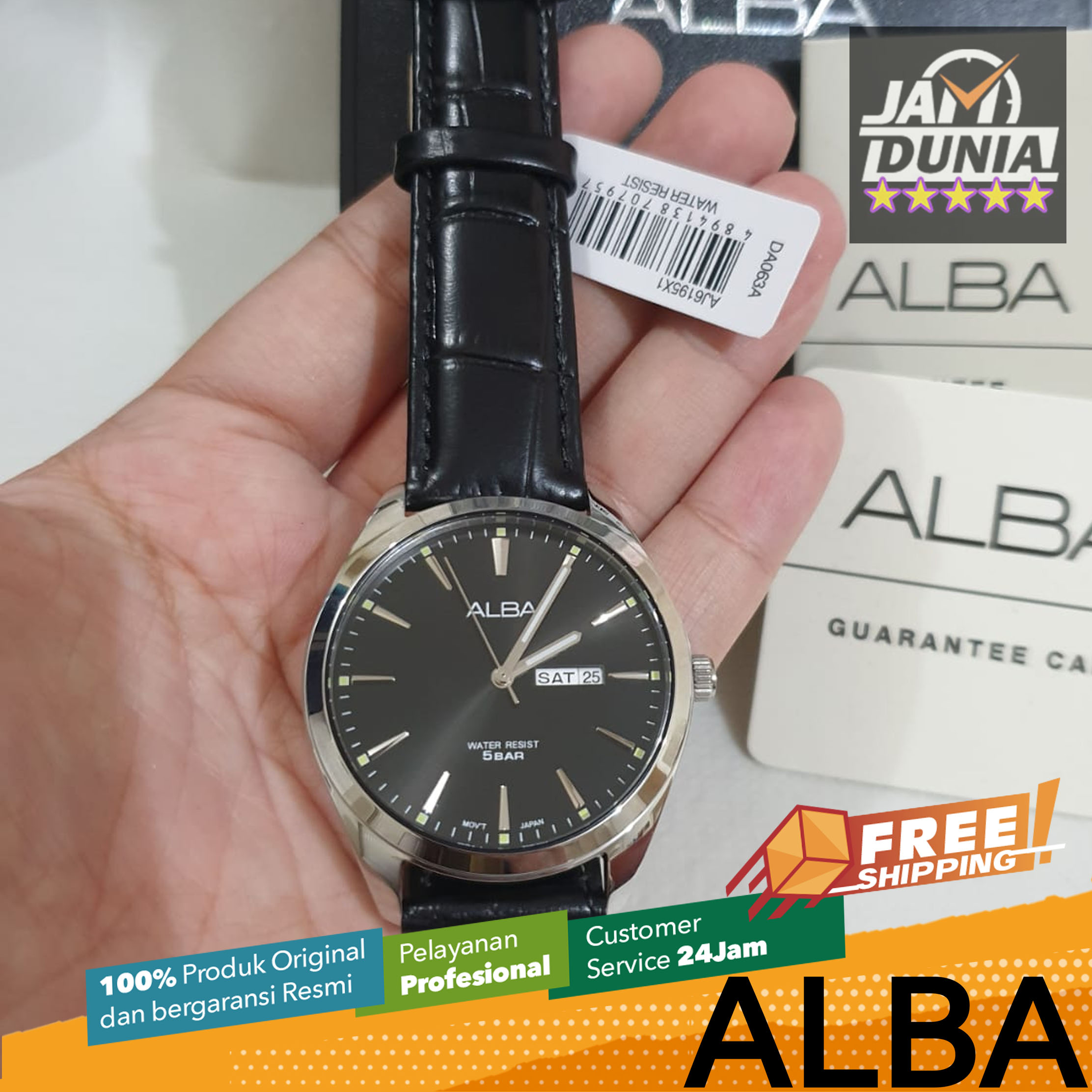 ALBA ORIGINAL ALBA AJ6195 X1 ALBA AJ6195X1 Men CT Hitam