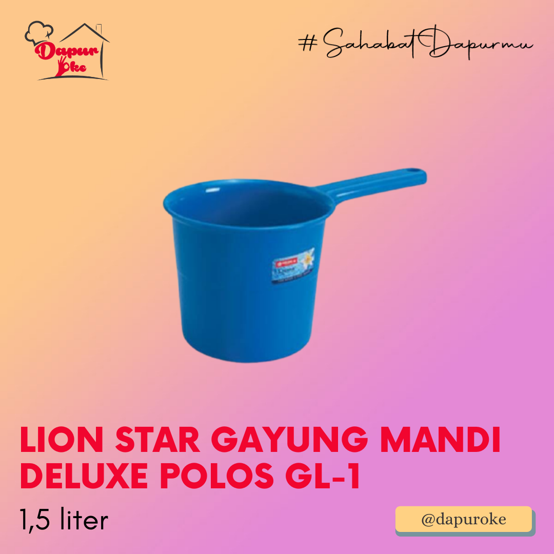 Lion Star Gayung Mandi Deluxe Polos GL-1 | Lazada Indonesia