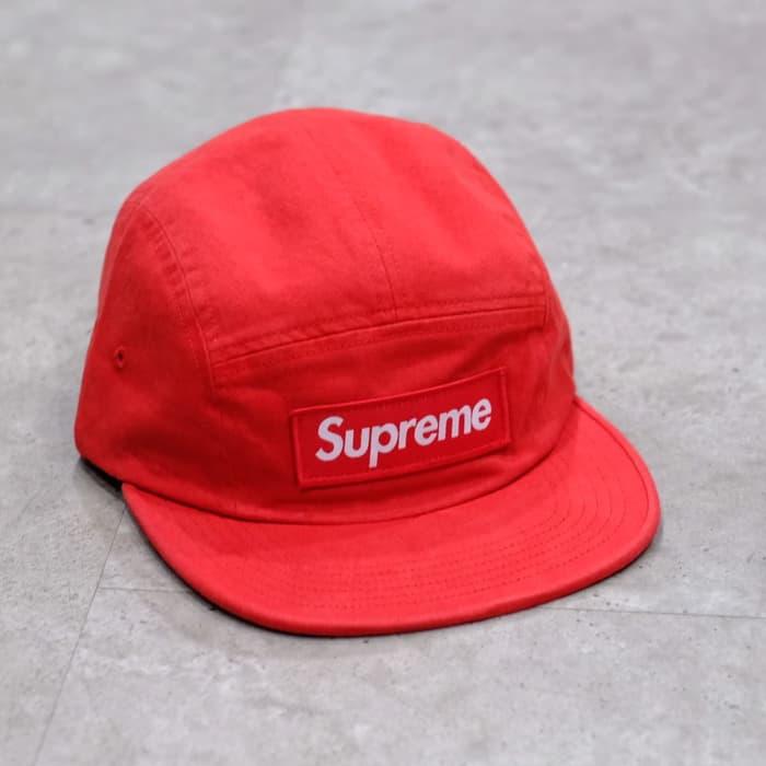 BISA COD] Supreme SS19 Red Military Cap 