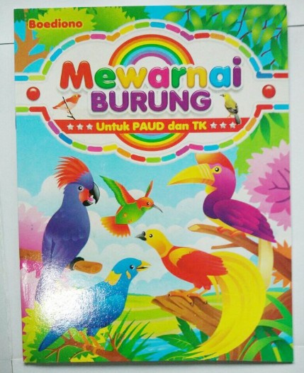 60 Gambar Burung Mewarnai Gratis Terbaru