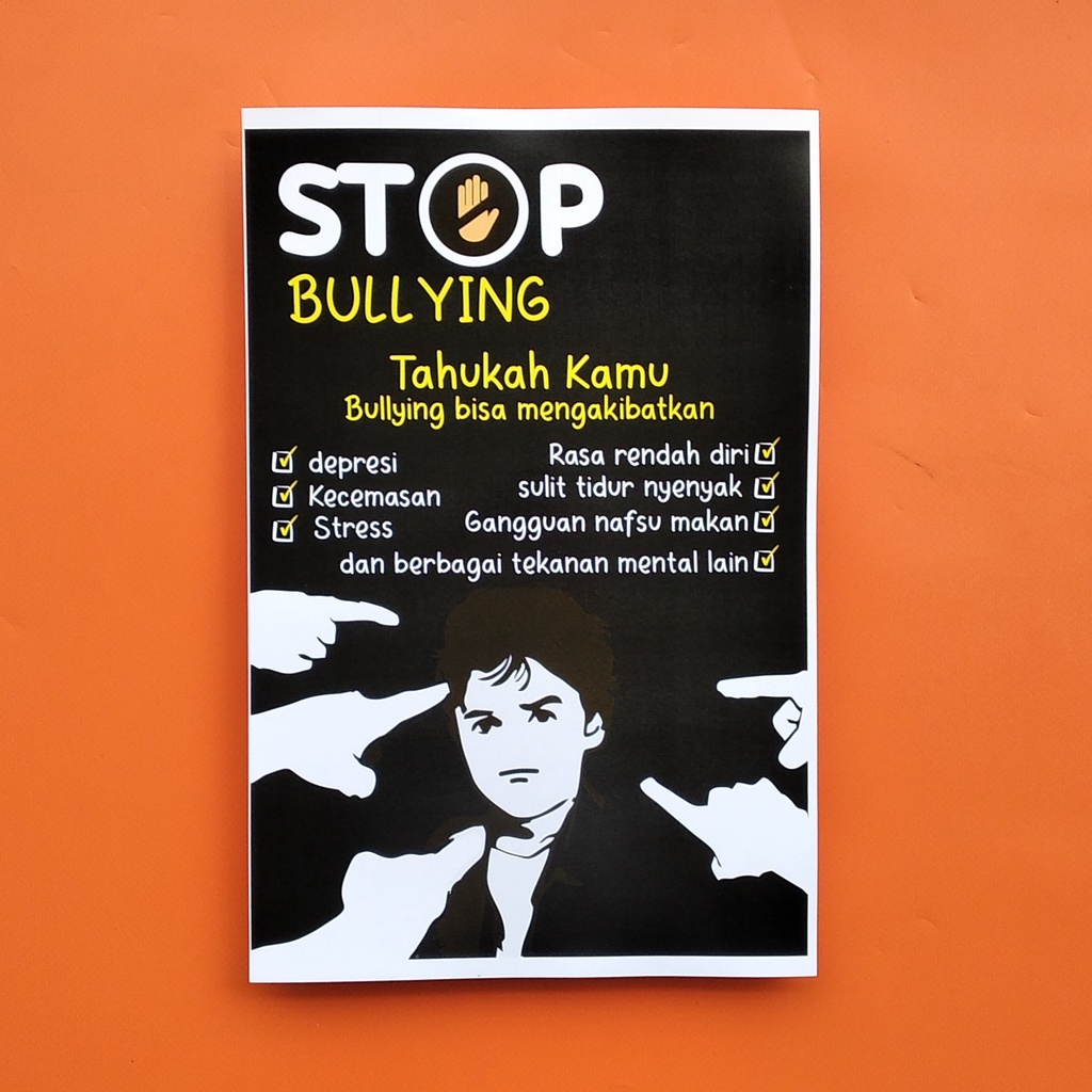 Poster Stop Bullying - Poster Stop Bullying Pada Anak - Poster Akibat ...