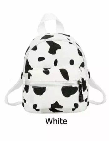 champion cow print backpack