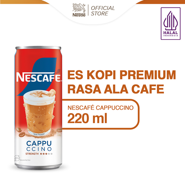 NESCAFE Kopi Minuman Kaleng Rasa Cappuccino 220ml Lazada