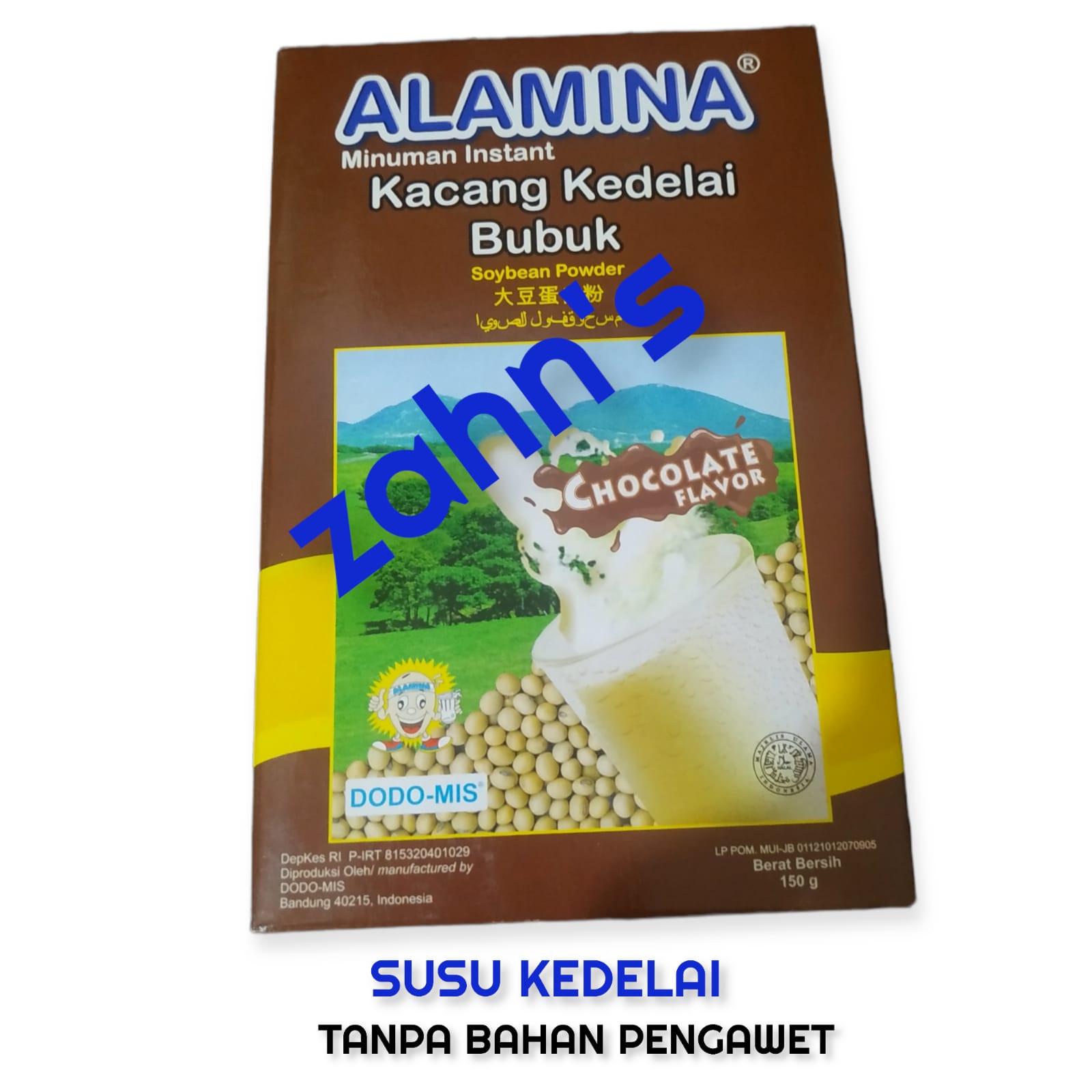 Susu Kedelai Bubuk Alamina 150gram Rasa Coklat Susu Kedelai Premium  Indonesia Susu Kedelai Sehat Dan Menyehatkan - Lazada | Lazada Indonesia