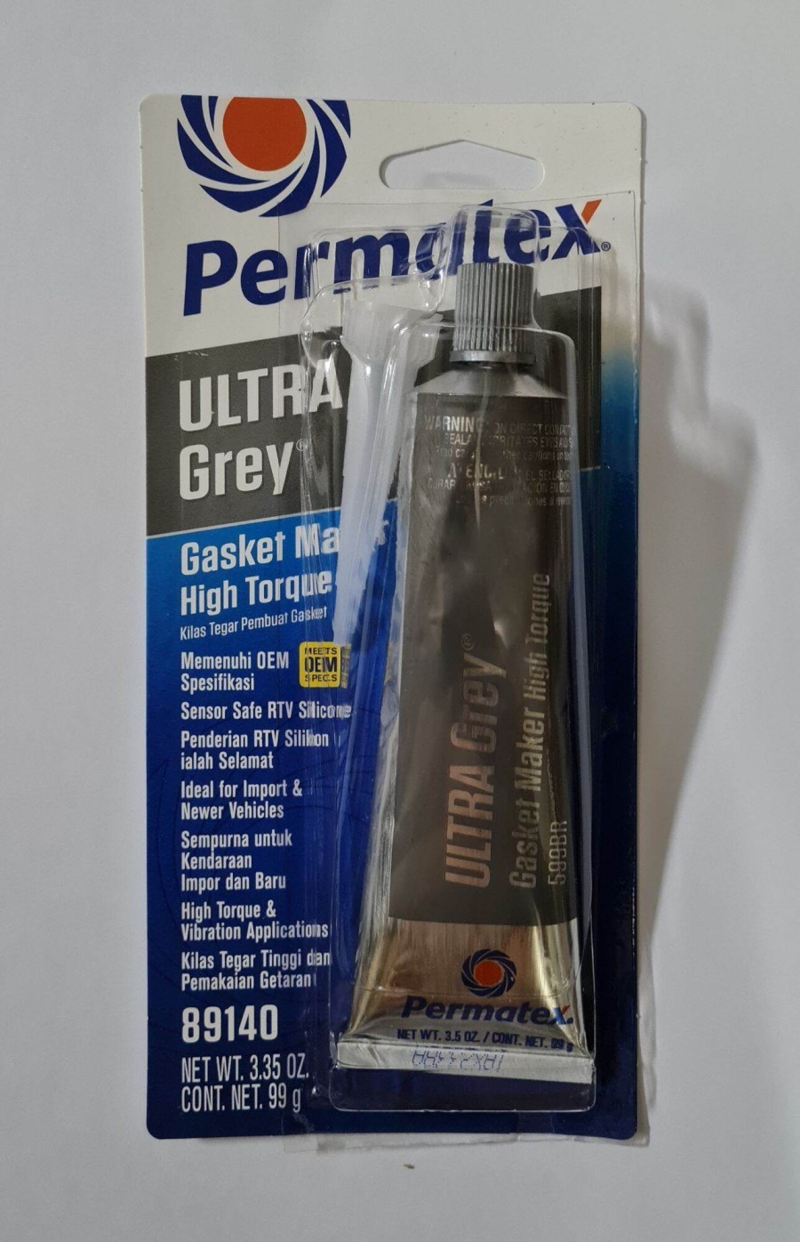 Permatex ultra grey gasket maker high torque 599BR NET 99G lem permatex ...