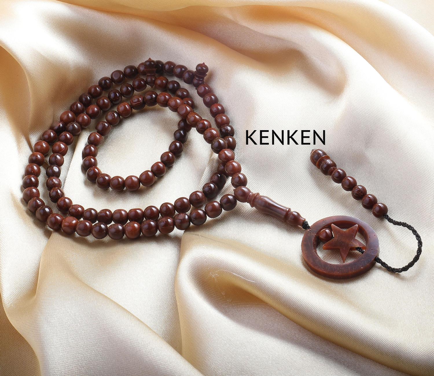 Tasbih Kalung Kokka Bulan Bintang 99 Butir Kecil Diameter 5-6mm - Kaukah Koka Kaoka Kokah Kaoka Kaokah
