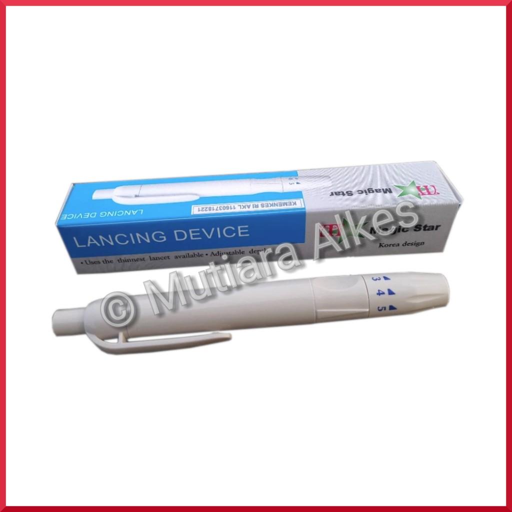 Lancing Device Magic Star Plastik - Pen - Pena Ambil Darah