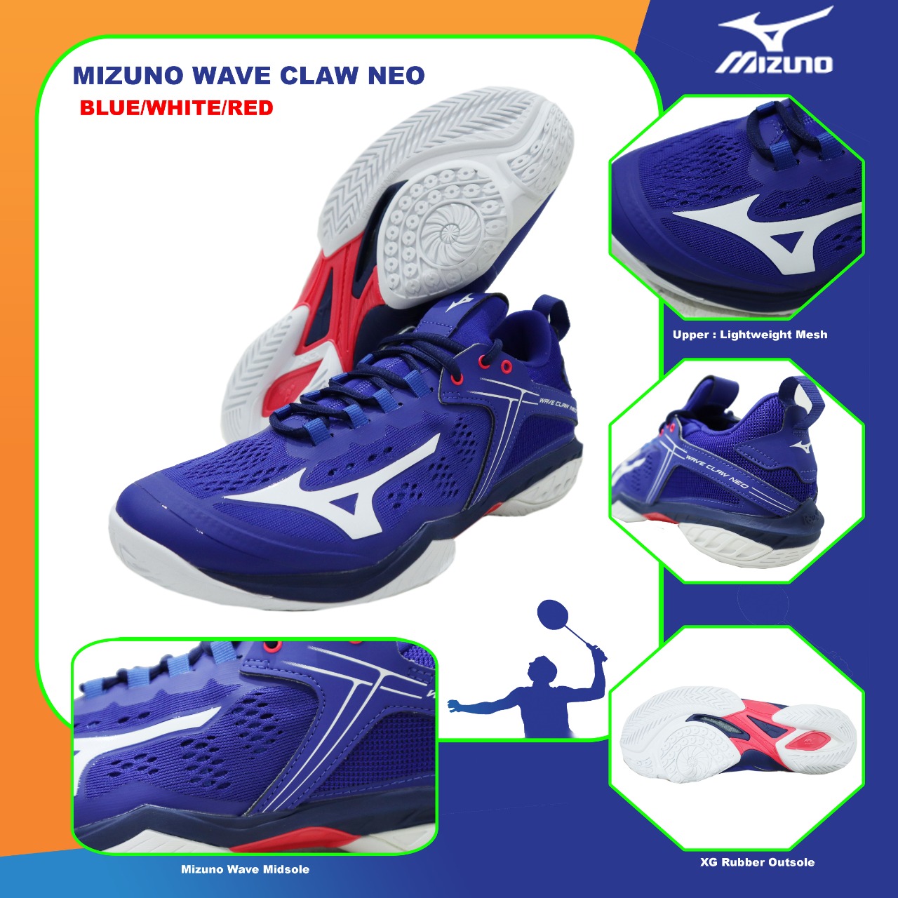 mizuno lightweight mesh training sneakers