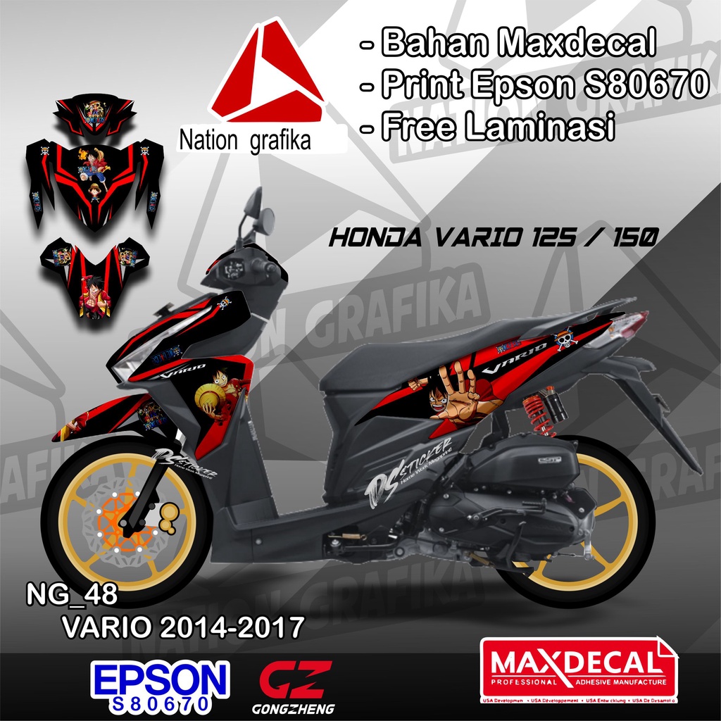 Jual Decal Vario 125 One Piece Terbaru Aug 22 Lazada