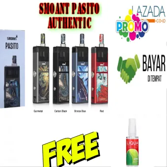 Free Liquid Authentic Smoant Pasito Rebuildable Pod Kit 1100mah