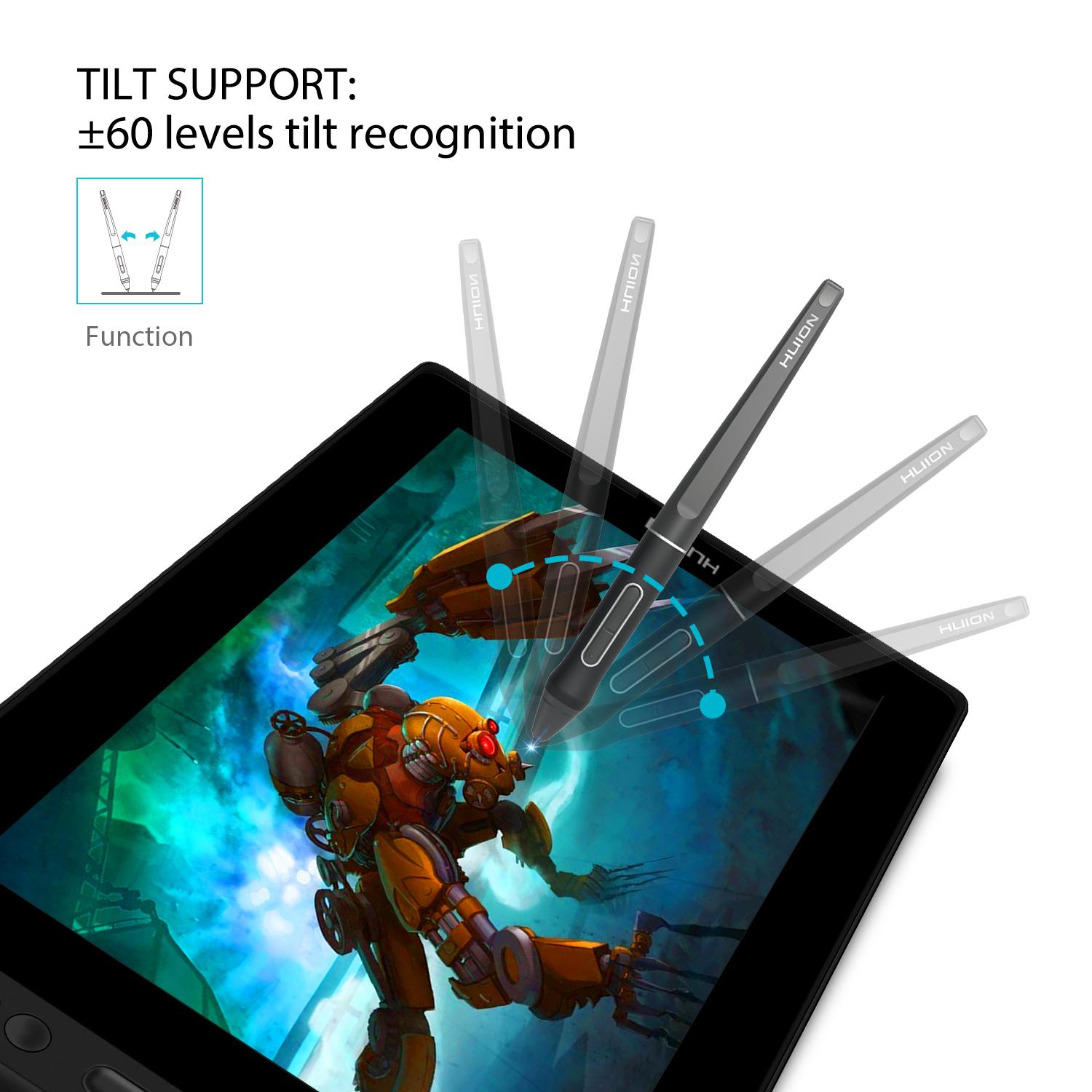 Huion Kamvas Pro 13 Mobile Pen Display 13 3 Inch Battery Free Drawing Tablet 8192 Levels Tilt Function 4 Express Keys Touch Bar Gt 133 Pro Lazada Indonesia