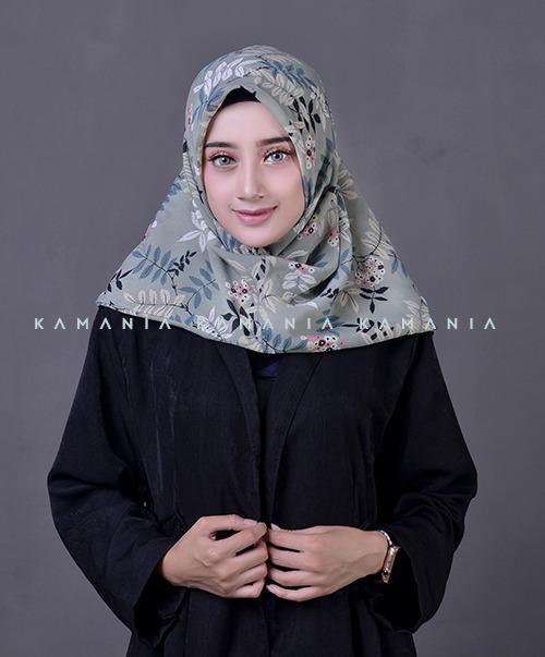 Jilbab Instan Motif Leaf 2 Layer