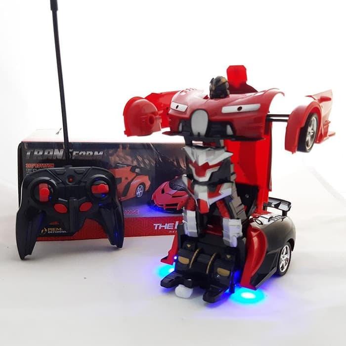RC Mobil Transfomers Ferrari Mainan Robot Remote Control