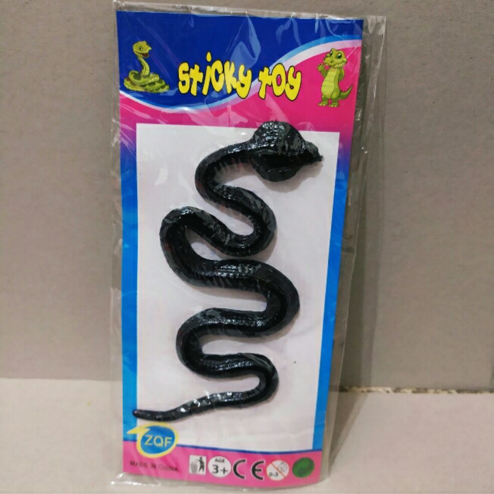 1pcs mainan ular prank sticky toy ular mainan ular karet
