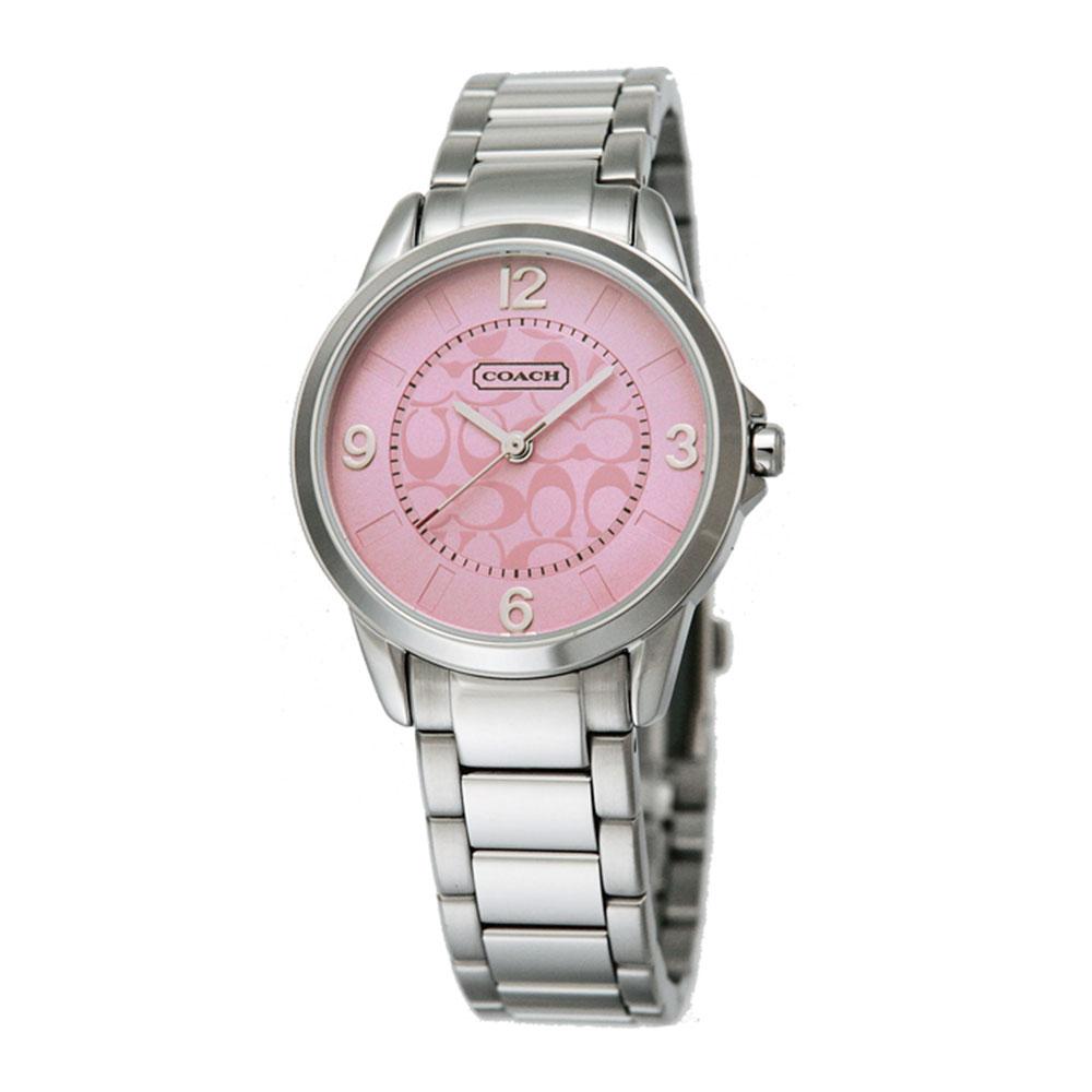 coach watch pink face
