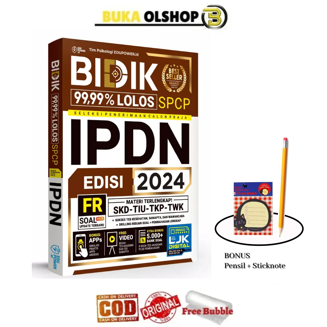 Bidik 99 99 lolos spcp ipdn 2024 buku tes masuk ipdn 2024 lazada
