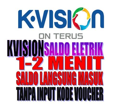 Voucher K-Vision Prabayar Terbaru termurah Saldo 50 sampai 500 ribu
