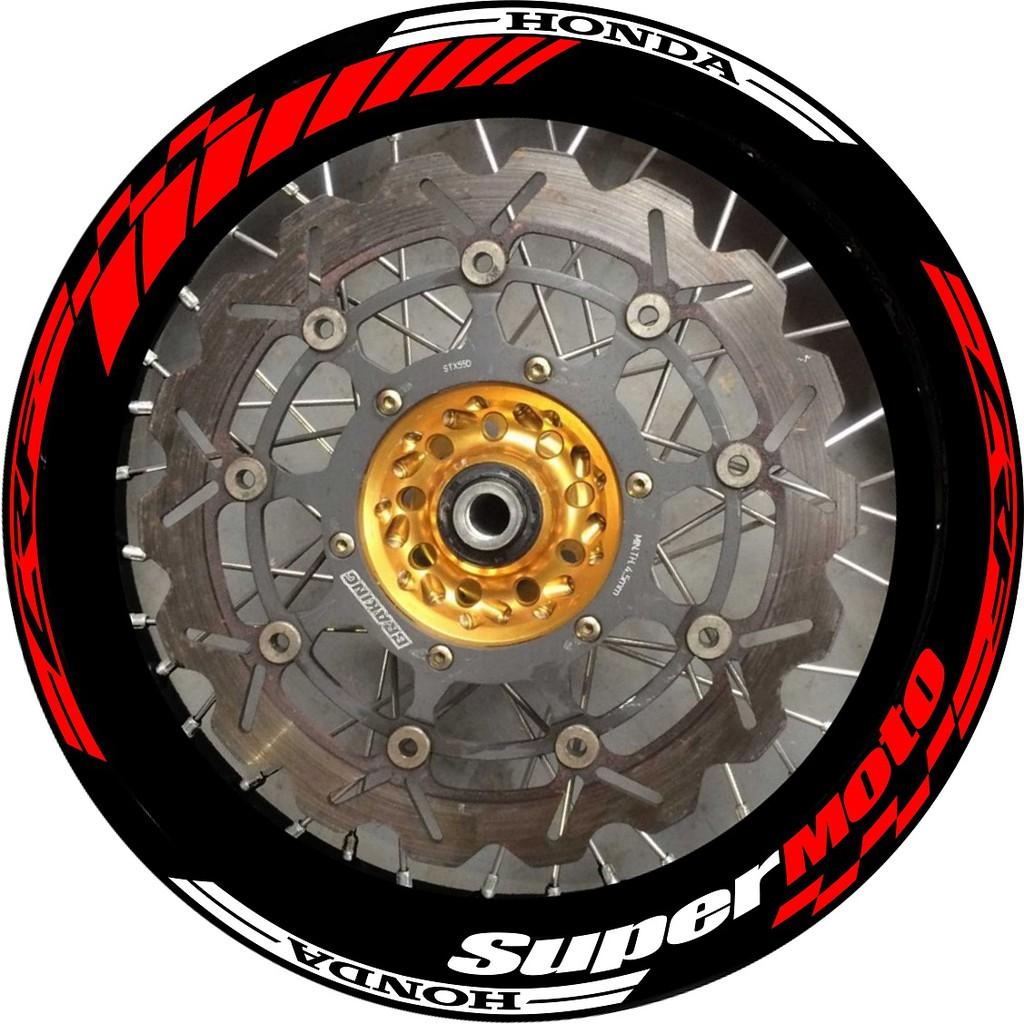 Stiker Velg Motor Supermoto MotoGP Untuk Honda CRF CRF150 CRF250