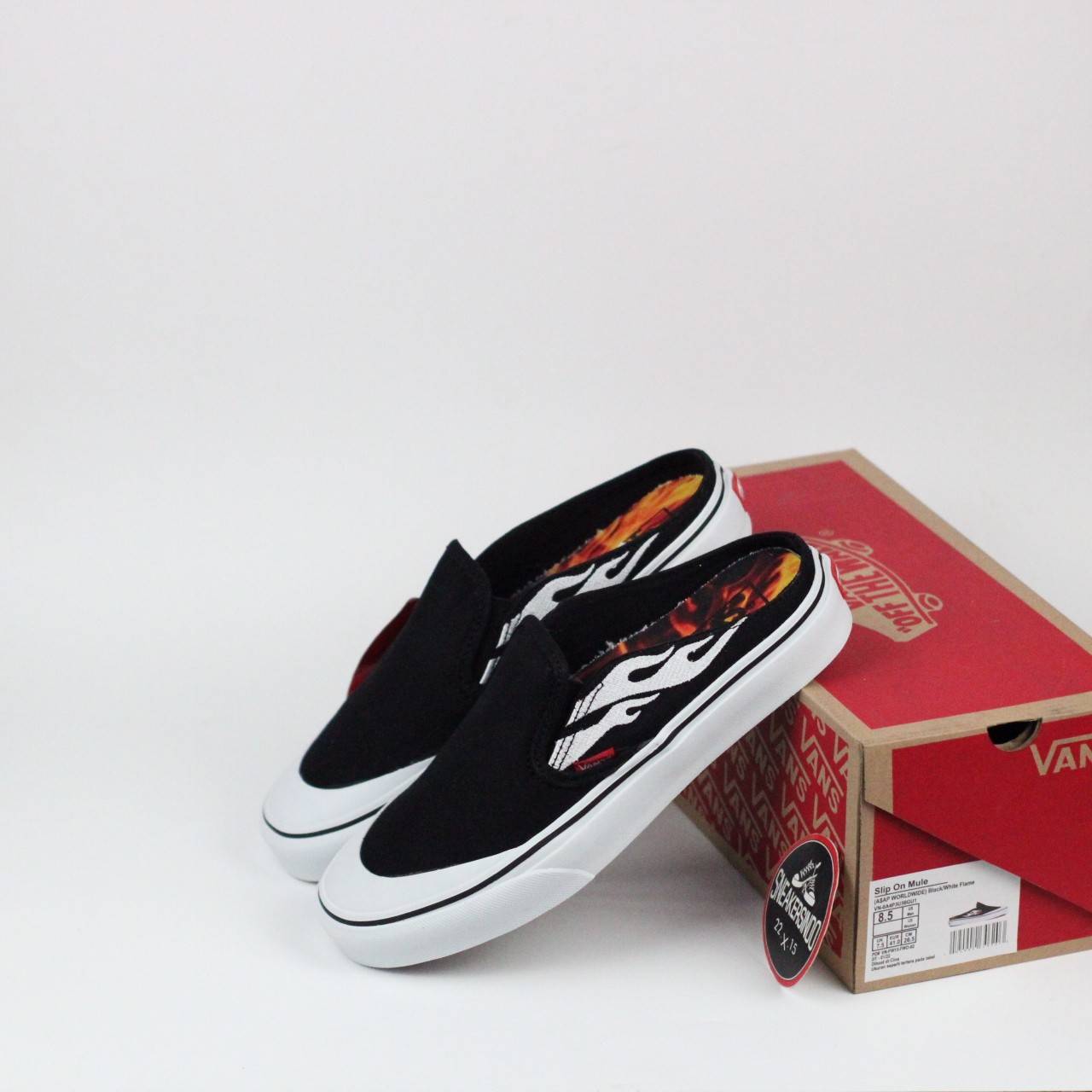 vans mules black