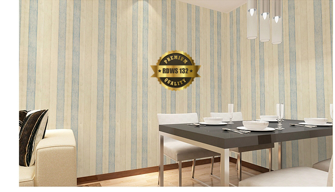 Kayu Rustic Biru Cream 45cm X 10m Wallpaper Dinding Sticker Murah Lazada Indonesia
