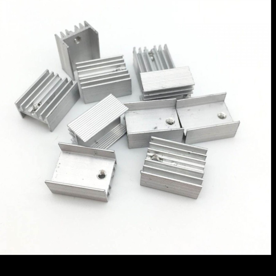 Pendingin Heat Sink TO 220 Transistor Aluminium Heatsink Abu Abu