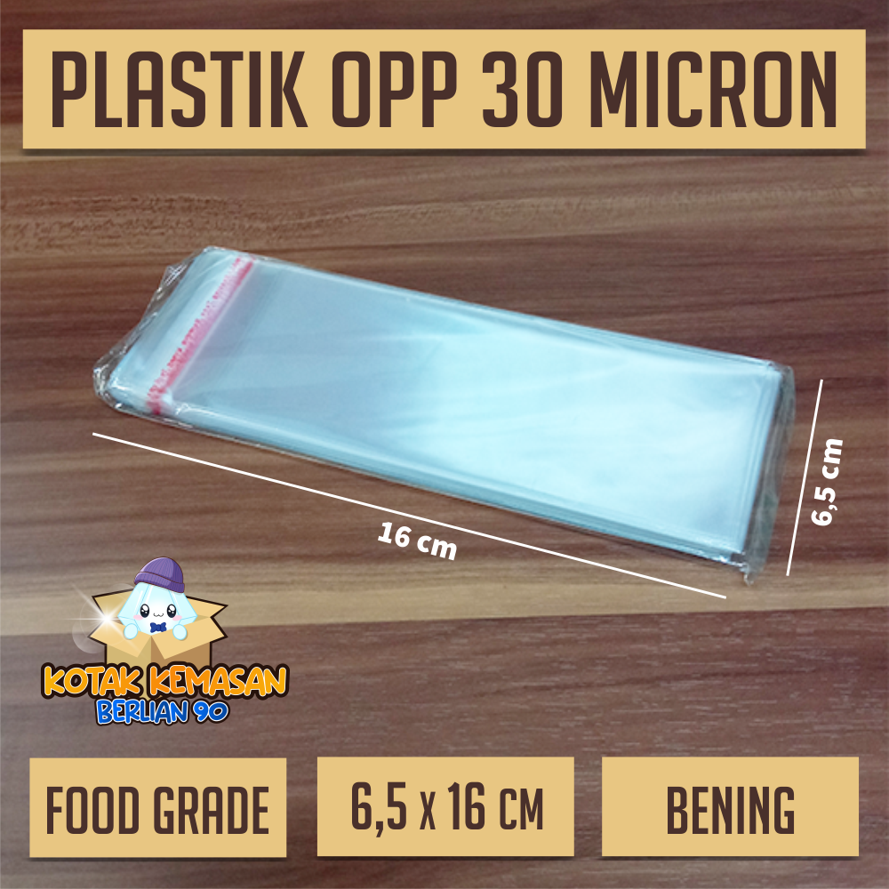 Plastik OPP 6.5 x16 30 Micron /plastik seal/plastik kemasan/plastik ...