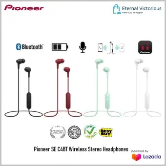Pioneer Se C4bt Wireless Bluetooth Headset Sport Earphone Original Garansi Resmi Lazada Indonesia
