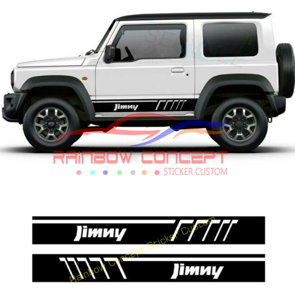 sticker list terbaru mobil suzuki jimny cutting stiker body side mobil