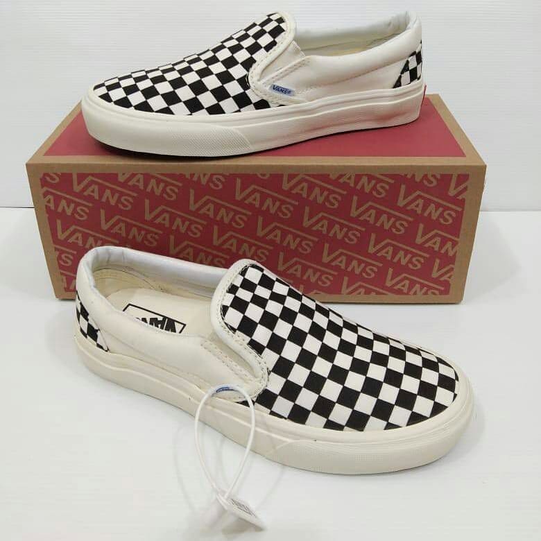 Sepatu Vans18 Slipon Checkboard Catur Kotak Putih Kualitas Original Premium Sepatu Pria dan Wanita Skateboard Waffle DT Sepatu Vans18 Slipon Checkboard Catur Kotak Putih Kualitas Original Premium Sepatu Pria dan Wanita Skateboard Waffle DT