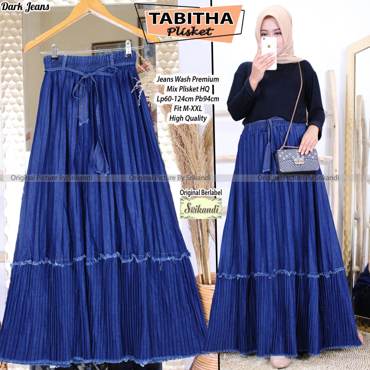 ROK TABITHA PLISKET JEANS MATT JEANS 