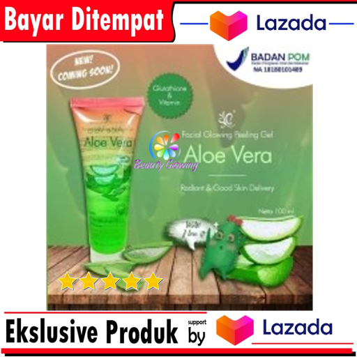 SYB Aloevera Facial Glowing Peeling Gel Aloe Vera BPOM nature