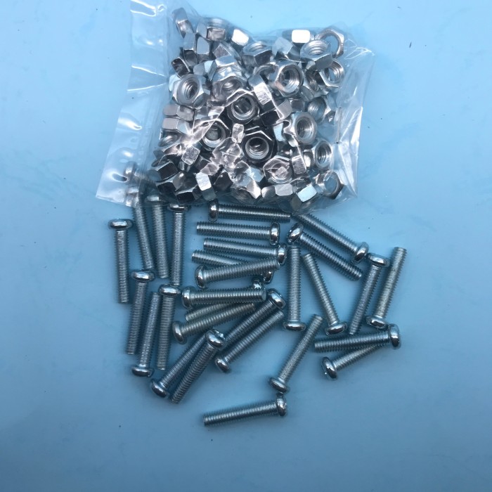 Paket 100 Pcs Baud Baut JP Obeng Mur 7 4mm X 2cm Lazada Indonesia