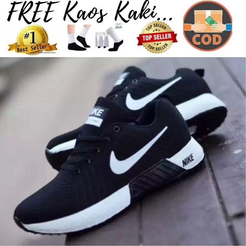NEW SEPATU NIKE_88 HITAM (NKB-02) SEPATU NIKE SNEAKERS CASUAL/TERBARU/TERKEREN/TERMURAH/SEPATU SEKOLAH COCOK BUAT FASHION/DENGAN MODE TREND MASA KINI-@dhiny88SHOP