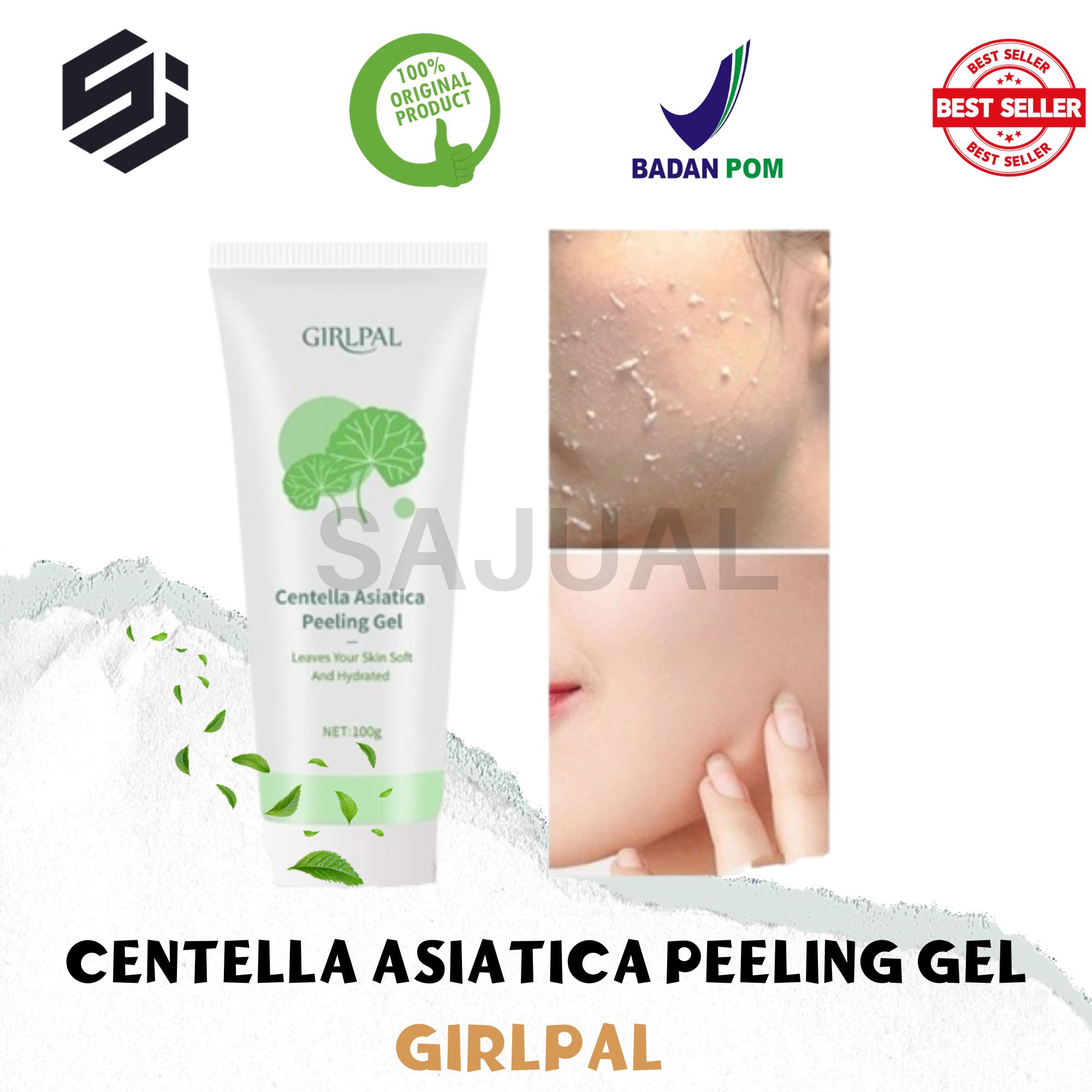 SAJUAL GIRLPAL Centella Asiatica Peeling Gel Facial Glowing Blackhead
