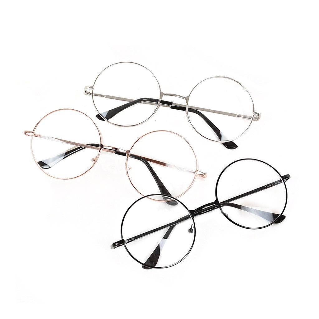 Cognos GS-02 Kacamata Wanita Lensa Rangka Transparan Retro Vintage Metal Frame Eyeglasses