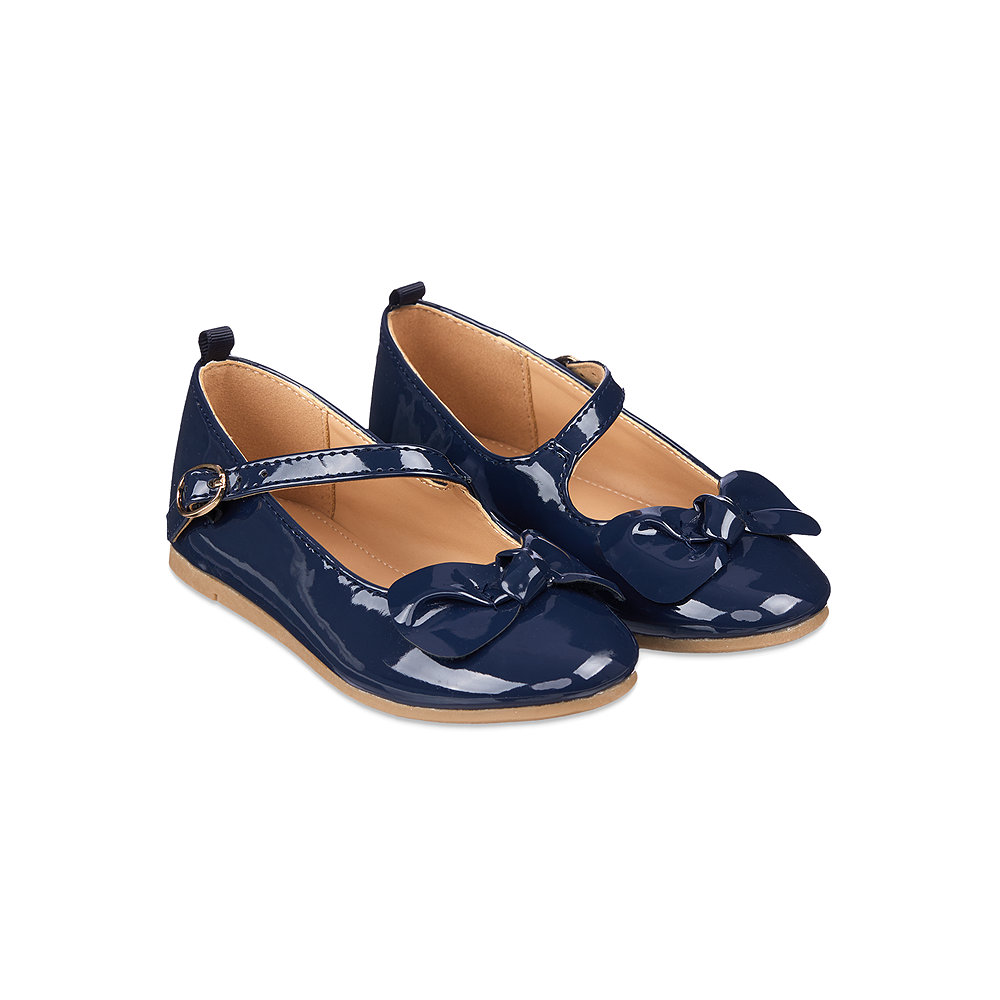 Mothercare navy patent ballerina shoes Sepatu Pesta Anak