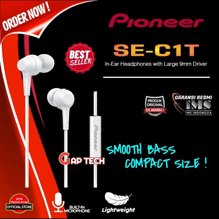 PIONEER SE C1T SEC1T SE C1 T FULLY ENCLOSED DYNAMIC EARPHONES  HOLIGANSTORE