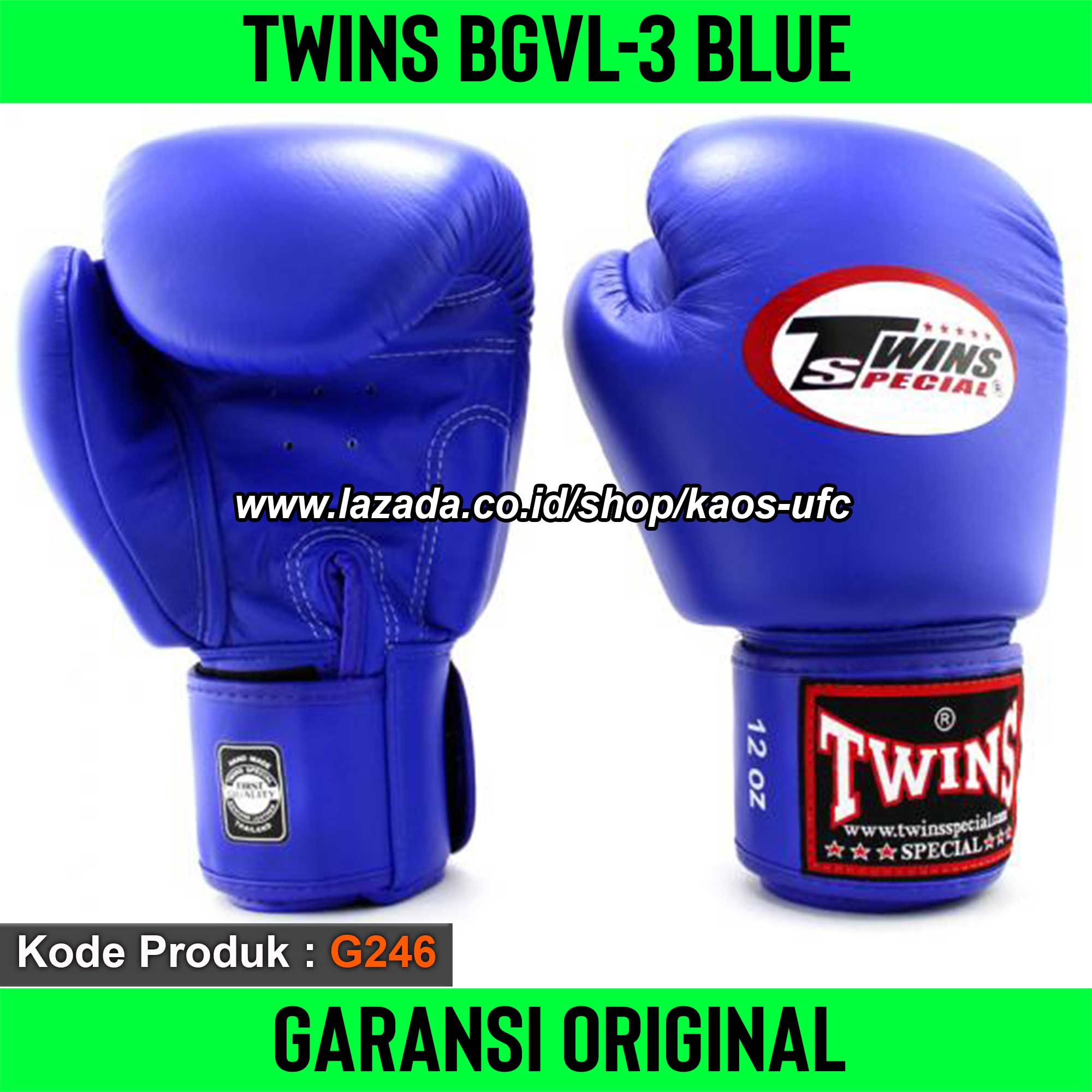 SARUNG TINJU TWINS BGVL3 ORIGINAL, SARUNG MUAY THAI TWINS BGVL3 ASLI