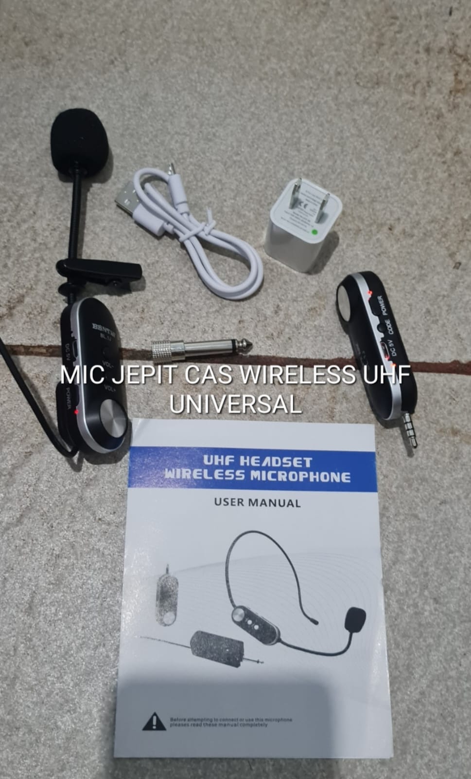 G619 ORIGINAL MIC JEPIT WIRELESS CAS CASAN UHF KLIP CLIP ON IMAM