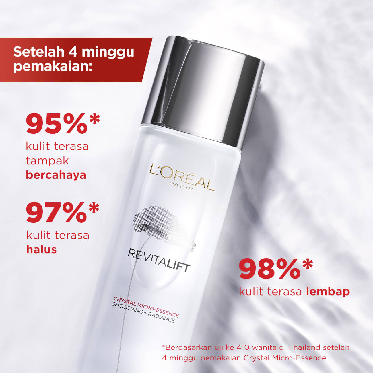 Loreal Paris Revitalift Crystal Micro Essence Water Serum Skin Care 130 Ml Lazada Indonesia