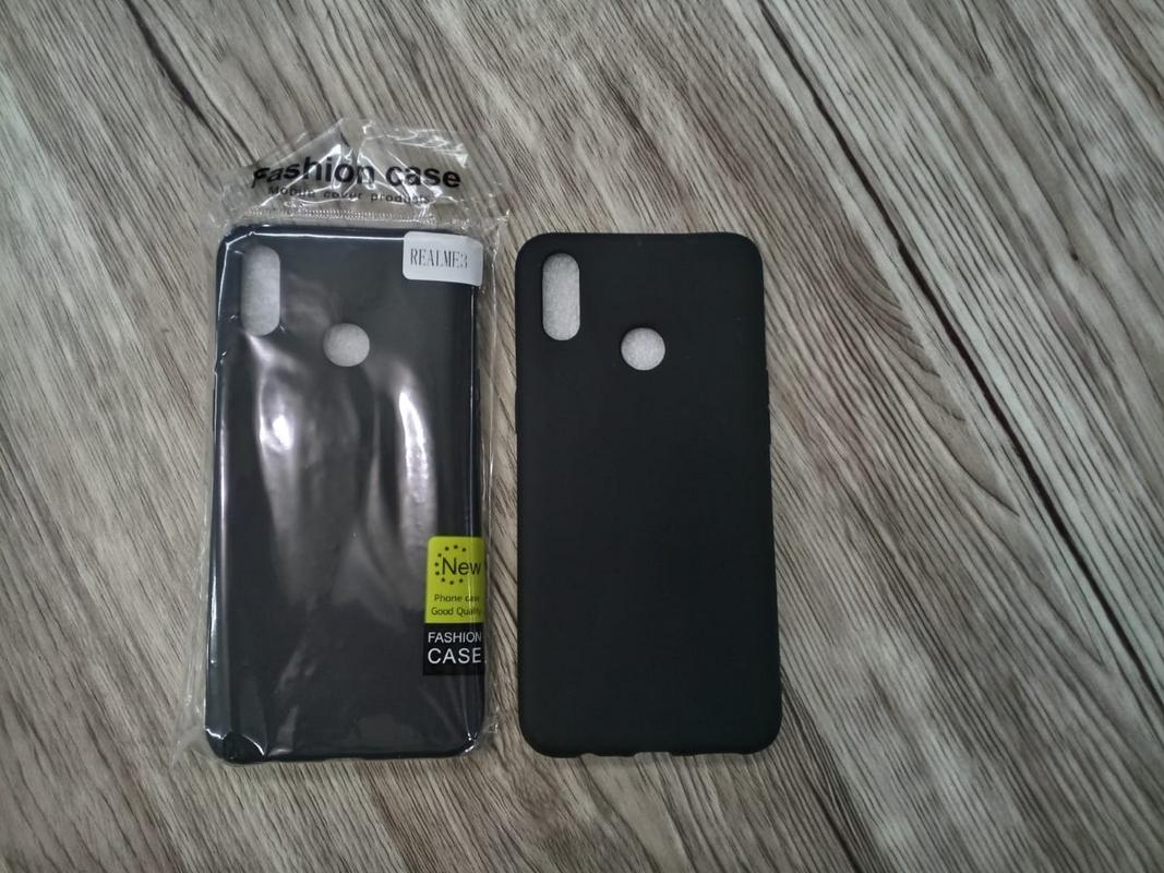 Case Hitam Black Matte Oppo Realme 3 Softcase Polos Slim Silikon HP