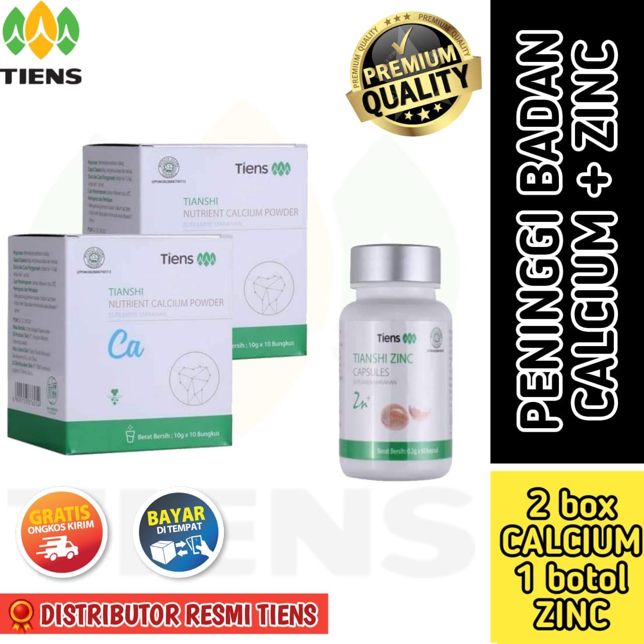 BEST SELLER!!! Peninggi Badan Paket 20 Hari / 2 NHCP dan 1 Botol ZINC CAPSULES / COD Bayar Ditempat / 100% Produk Tiens by Tiens Shop Original